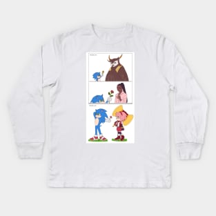 Sonic Flower Kids Long Sleeve T-Shirt